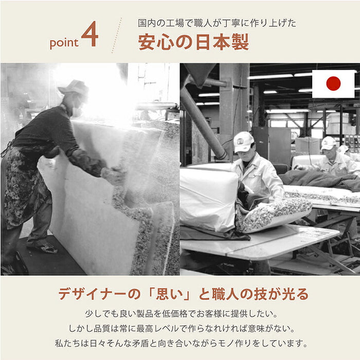 ［U字・Mサイズ］洗えるカバーリング フロアソファ ラグ一体型 ローソファ 3人掛け キルトラグ 日本製〔04400012〕