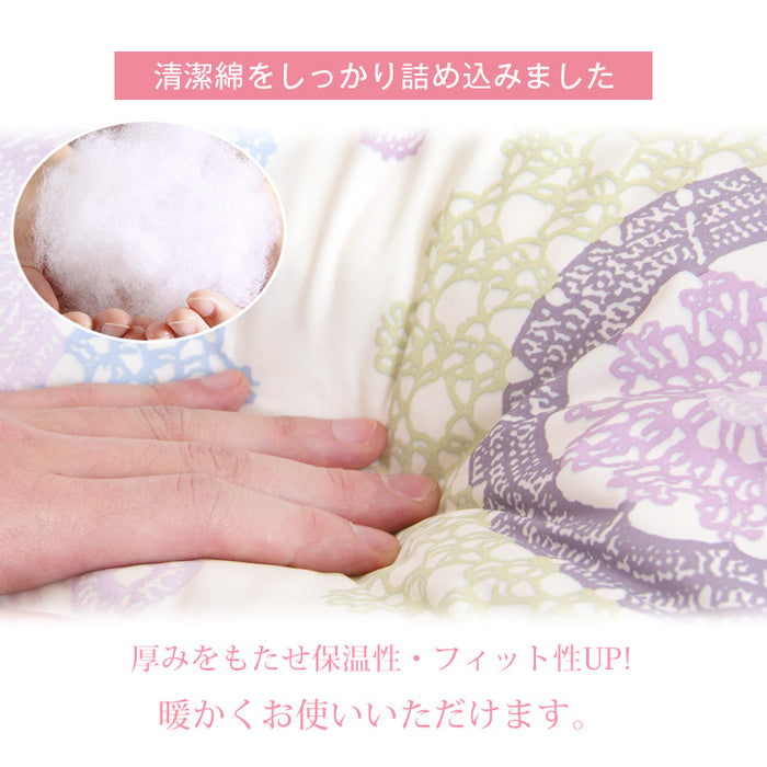 [ダブルロング] 洗える掛け布団 日本製 プレミアム  最上級 3M 150 全面使用 SEK抗菌防臭わた使用〔10119074〕