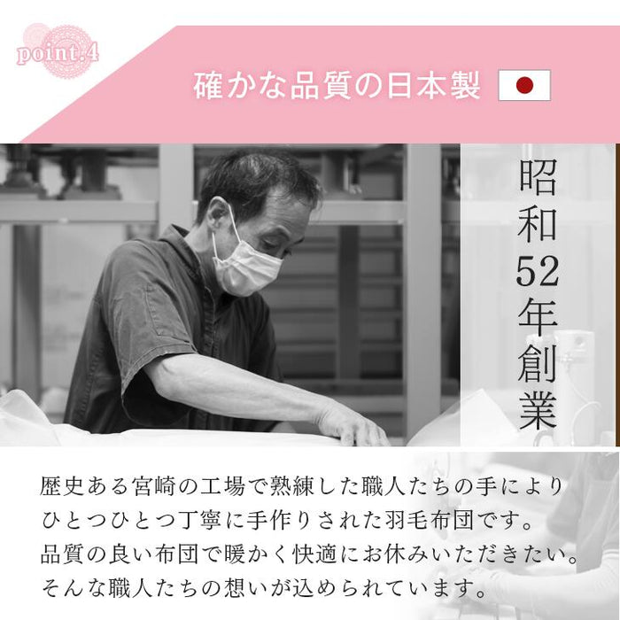 [ダブルロング] 洗える掛け布団 日本製 プレミアム  最上級 3M 150 全面使用 SEK抗菌防臭わた使用〔10119074〕