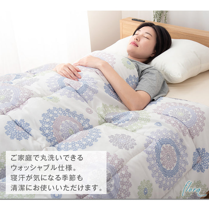 [シングルロング] 日本製 掛け布団 洗える 肌掛け布団 夏 夏用 布団〔10119097〕