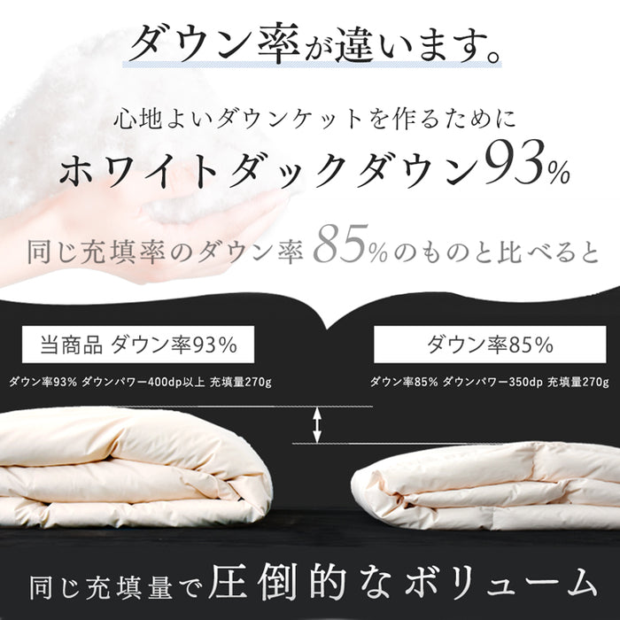 モリリン 布団・快眠グッズ フランス産羽毛洗えるダウンケット2
