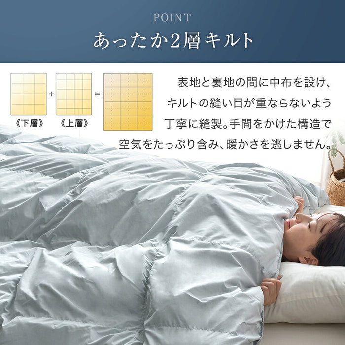 新発売記念プライス】［シングルロング］羽毛革命。ハイブリット 2層