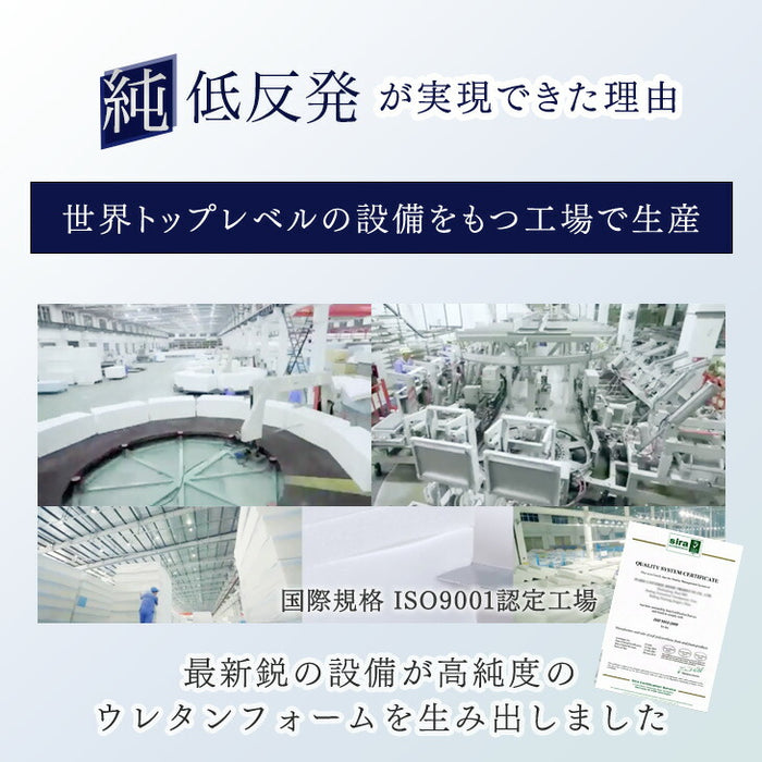 ［シングル］低反発マットレス スタンダードタイプ 厚み8cm 洗えるカバー付 低反発 高反発 ウレタン マットレス〔13810004〕