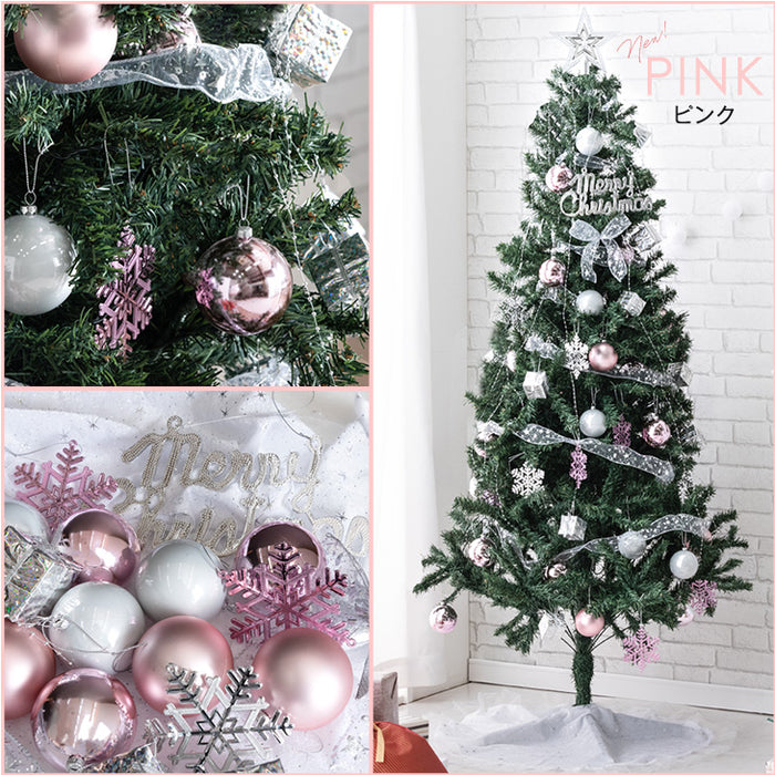 150cm] 2022ver! クリスマスツリーセット オーナメントセット ライト付
