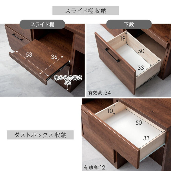 ［幅180］組み替えOK！ キッチンカウンター 日本製 完成品 食器棚 収納  木製【超大型商品】〔17100008〕