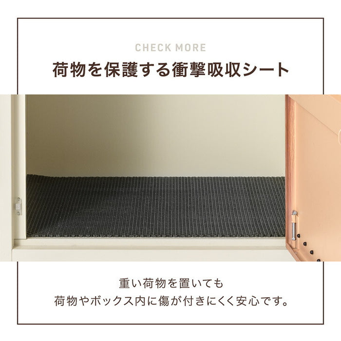 LIVBOX ーリブボックスー レトロカントリー 宅配ボックス ポスト一体型 大容量 100L 鍵付き LIVBOX リブボックス 一戸建て用〔17600207〕