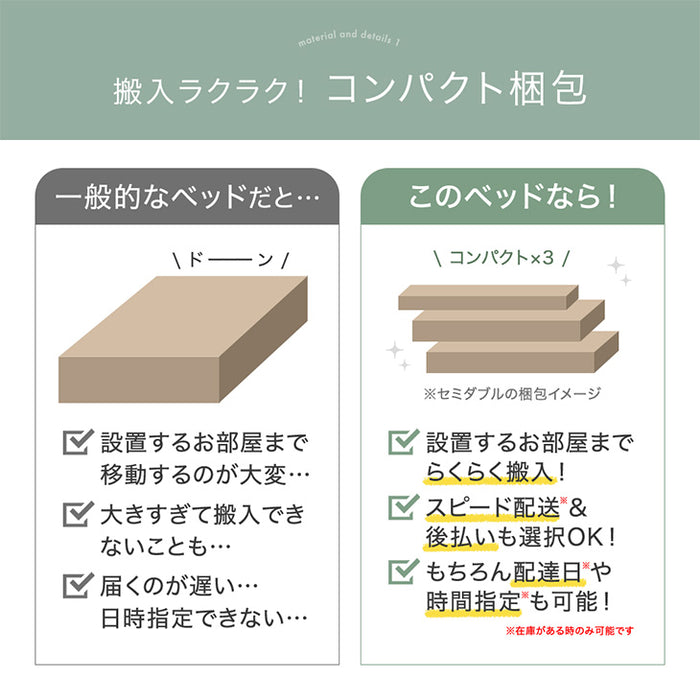 [シングル] 超大容量 収納ベッド フレーム単品 宮棚 2コンセント 頑丈 引き出し ベッド〔17620027〕