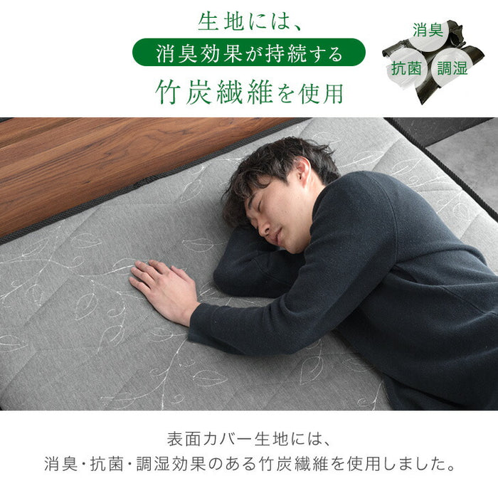 [セミダブル] 選べる寝心地！ 硬さ調整 ピロートップ マットレス 抗菌 防臭 リバーシブル ポケットコイル 〔17810142〕
