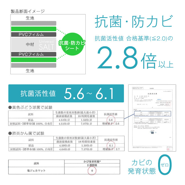 洗えるひんやり枕パッド 冷感マット 56×31cm 瞬間冷却 Q-max値0.59 抗菌 防カビ 超低ホル 塩 冷却 クールマット 〔19000001〕