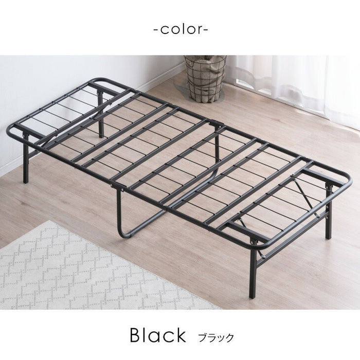 シングル］パイプベッド マットレス付 ポケットコイルマットレス 頑丈設計 耐荷重200kg 折りたたみ メッシュ構造 スチール コンパクト —  【公式】タンスのゲン本店 - 家具・インテリアのネット通販