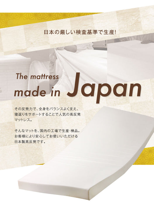 [ダブル] 高反発マットレス 厚み10cm 日本製〔23300043〕