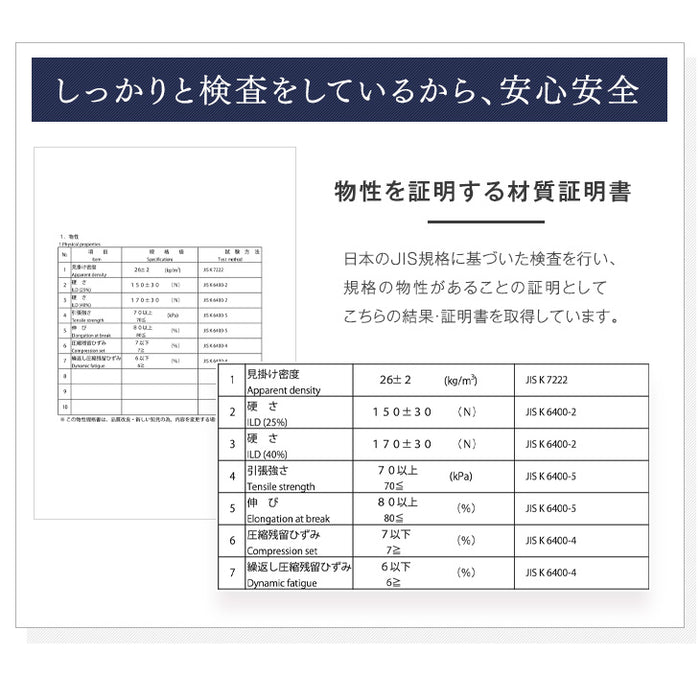 [ダブル] 高反発マットレス 厚み10cm 日本製〔23300043〕