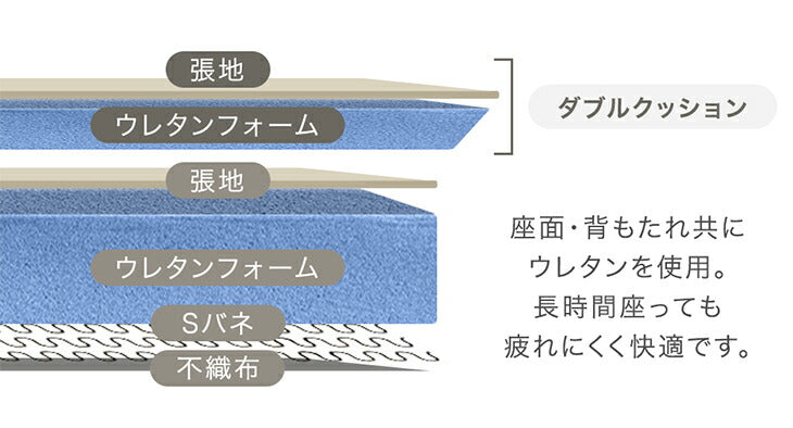 ソファ リクライニング スチール脚 北欧 おしゃれ ソファーベッド 3人掛け〔23500005〕