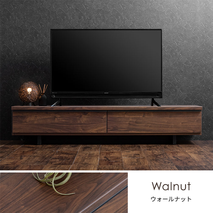 幅150cm 石目調 国産 完成品 テレビ台 ロータイプ 【超大型商品】〔24900085〕