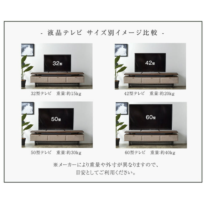 テレビ台 180cm 完成品 国産 サウンドバー収納 ローボード ロータイプ テレビボード テレビラック 32型 40インチ 50インチ 50型 55インチ 55型 65インチ 65型 180 収納 引き出し ブラウン レザー調 【超大型商品】〔24900112〕
