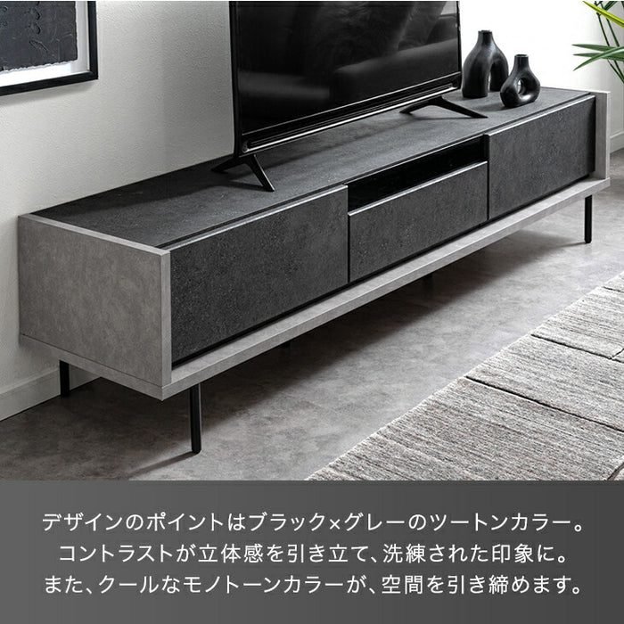 【新発売記念プライス】［幅180］テレビ台 国産 完成品 引出し収納 ロータイプ テレビボード 脚付き 大川家具【超大型商品】〔24900130〕