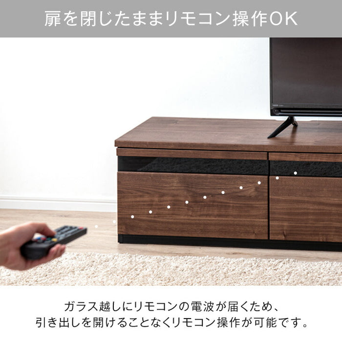 ［幅120cm］テレビ台 完成品 国産 コンセント付 引出し収納 大川家具 木製 テレビボード〔33010075〕