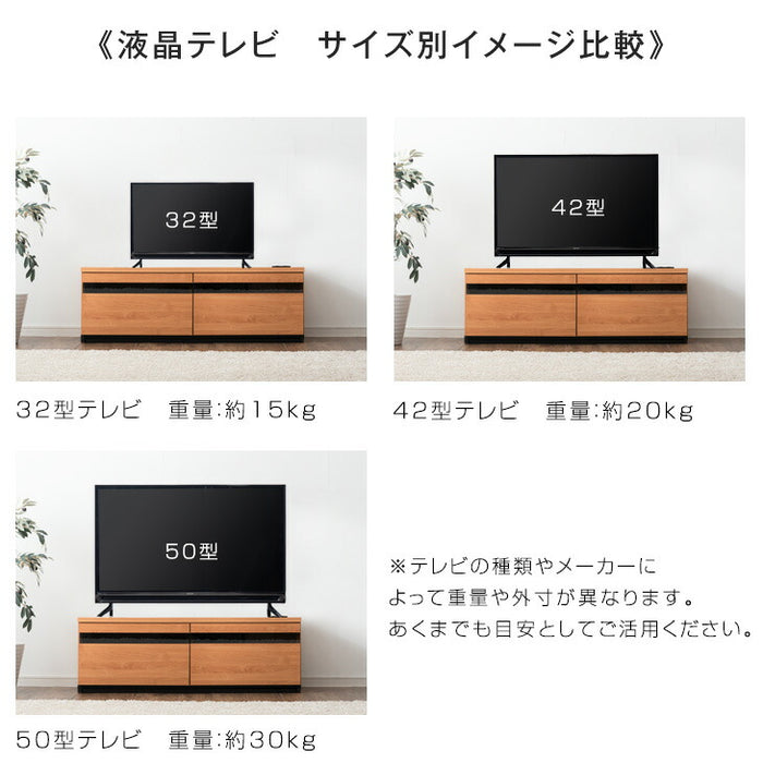 【送料込み】テレビボード、テレビ台　120cm 幅120cm 完成品 テレビ台 ロータイプ 収納 コンセント付き