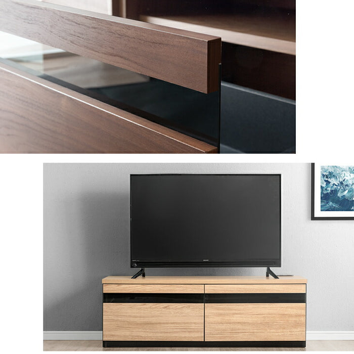 ［幅120cm］テレビ台 完成品 国産 コンセント付 引出し収納 大川家具 木製 テレビボード〔33010075〕