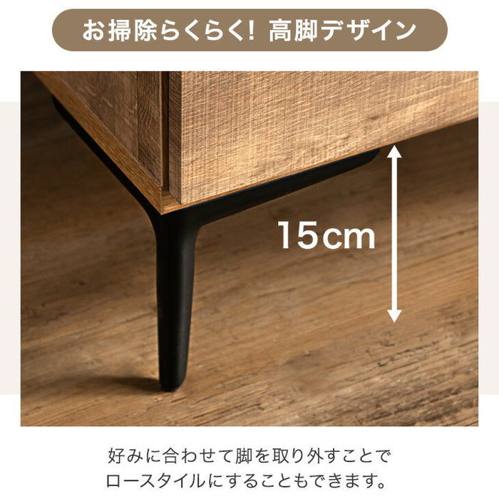 [ 幅80cm] ヴィンテージ調 食器棚 キッチンボード ダイニングボード キッチンキャビネット 国産 完成品 幅80 カップボード キッチン収納 引き出し 収納【超大型商品】【搬入設置込み】〔70800012〕