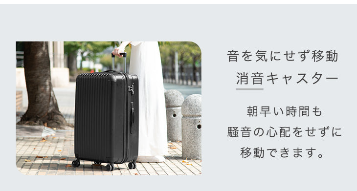 【軽量】スーツケース Lサイズ 95L マチアップ機能付き キャリーケース TSAロック〔33500005〕