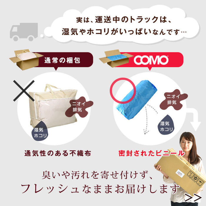 [ダブル] 増量1.7kg 羽毛布団 ホワイトダックダウン90％ CILシルバーラベル 立体キルト 350dp以上 抗菌・防臭 7年保証 日本製  〔39100341〕