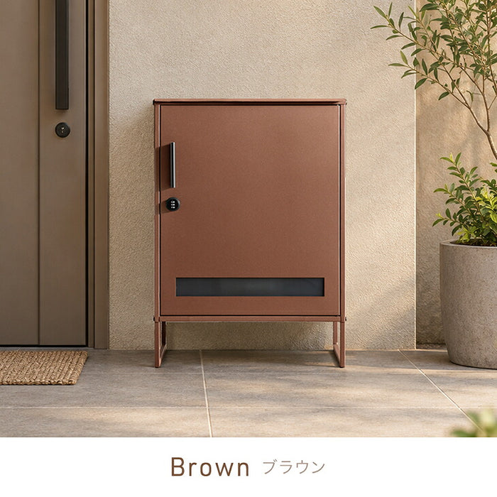 【新発売記念プライス】宅配ボックス 大容量 100L 耐水 脚付き  LIVBOX ーリブボックスー〔41910016〕