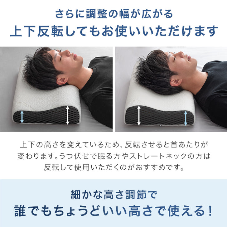 “令和”の 男の高反発枕 全部洗える 高さ調整シート 清潔 高反発 ウレタン まくら いびき対策 父の日 ギフト〔43300198 ...