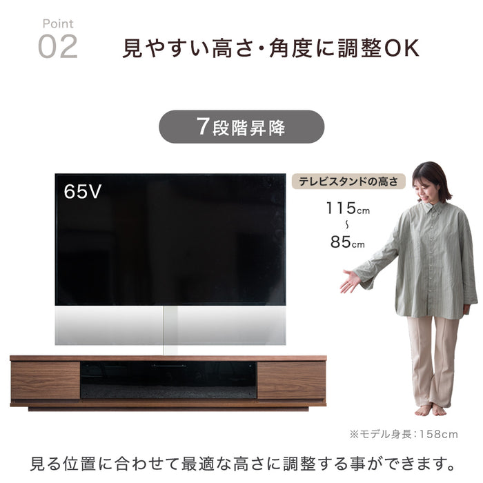 32〜65インチ対応] “置かない”テレビ台 壁寄せテレビスタンド