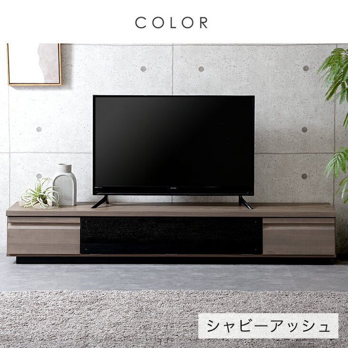 幅180㎝ テレビ台 ローボード 国産 完成品 ローボード 収納【超大型商品】 〔49100111〕