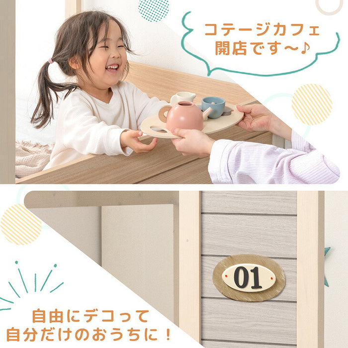 【新発売記念プライス】 コテージ型 キッズベッド 木製 シングル 子供ベッド 子供部屋 おしゃれ HIDE-A COTTAGE【超大型商品】〔49600383〕