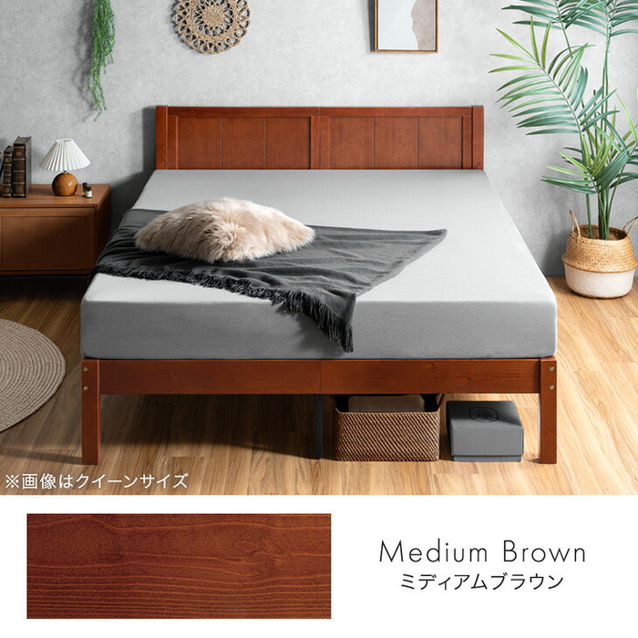 クイーン］北欧パイン ベッドフレーム 天然木 すのこベッド 木製 北欧