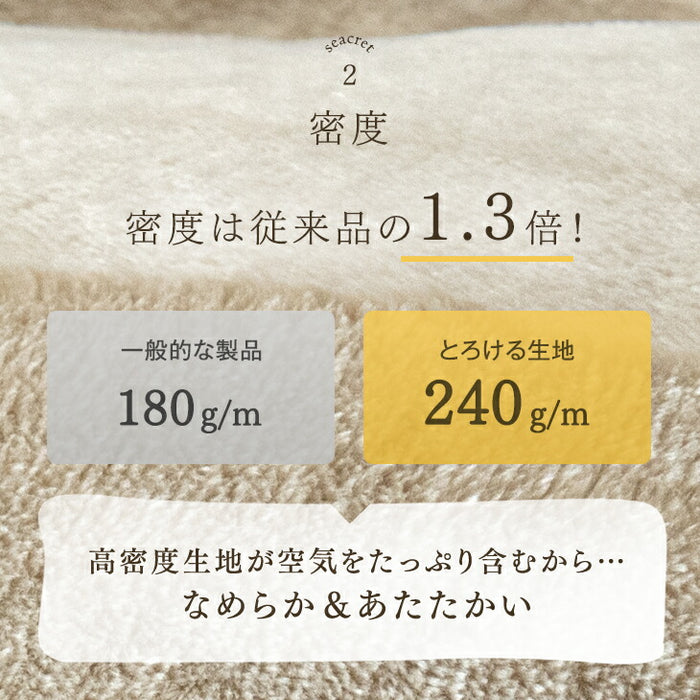 【在庫限り】［ダブル］とろりん ブランケット 洗える 吸湿発熱 高保湿 掛布団〔58700136a〕