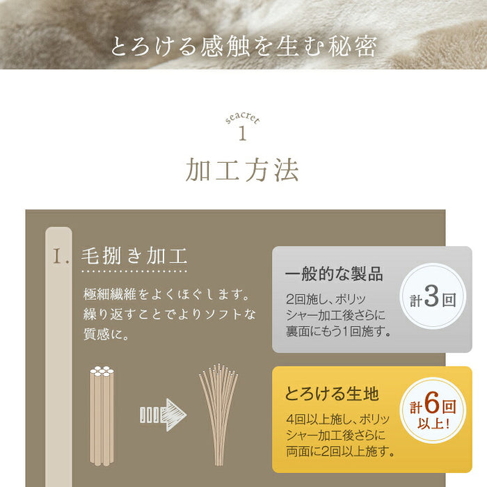 【在庫限り】［ダブル］とろりん ブランケット 洗える 吸湿発熱 高保湿 掛布団〔58700136a〕