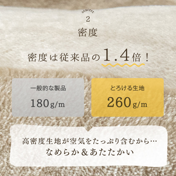 ★在庫一掃プライス★［シングルロング］とろりん＆超ボリューム3.6kg 蓄熱 シンサレート全面使用 掛け布団  洗える  抗菌 防臭  軽い  冬用 布団 収納  フリース〔61140700〕