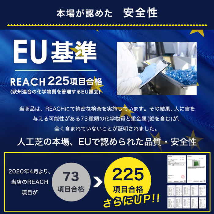 [0.5m×10m] 水はけ4倍 防草機能付き 人工芝 高密度50万本/m 芝丈35mm 防草 ロール 一体型 ガーデン〔66700086〕