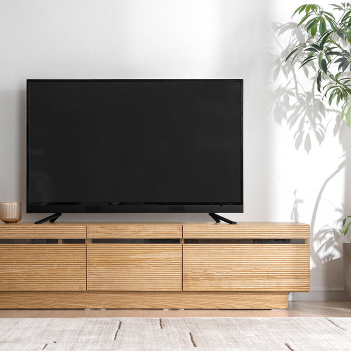 ［幅166cm］テレビ台 完成品 アッシュ 木製 北欧 ロータイプ キャビネット テレビボード【超大型商品】〔71020052〕