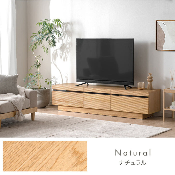 ［幅166cm］テレビ台 完成品 アッシュ 木製 北欧 ロータイプ キャビネット テレビボード【超大型商品】〔71020052〕