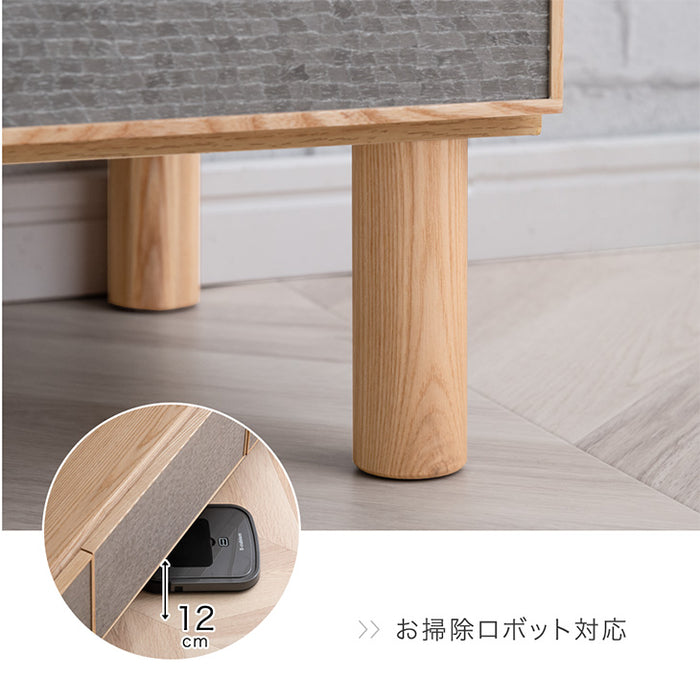 テレビ台 270cm ローボード 完成品 北欧 木製 〔71020124〕