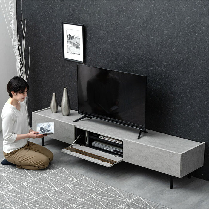 幅200cm］テレビ台 完成品 テレビボード 50型 ストーン調 TV台