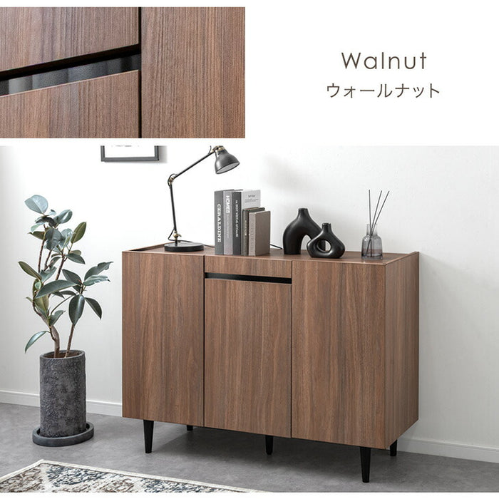 サイドボード 傷に強いメラミン天板 完成品 120cm キャビネット チェスト サイドチェスト【超大型商品】〔71050015a〕