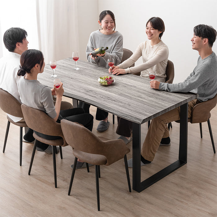 ［幅180］ダイニングテーブル 単品 ヴィンテージモダン 6人掛け 長方形 木製 おしゃれ ダイニング【超大型商品】〔72600041〕