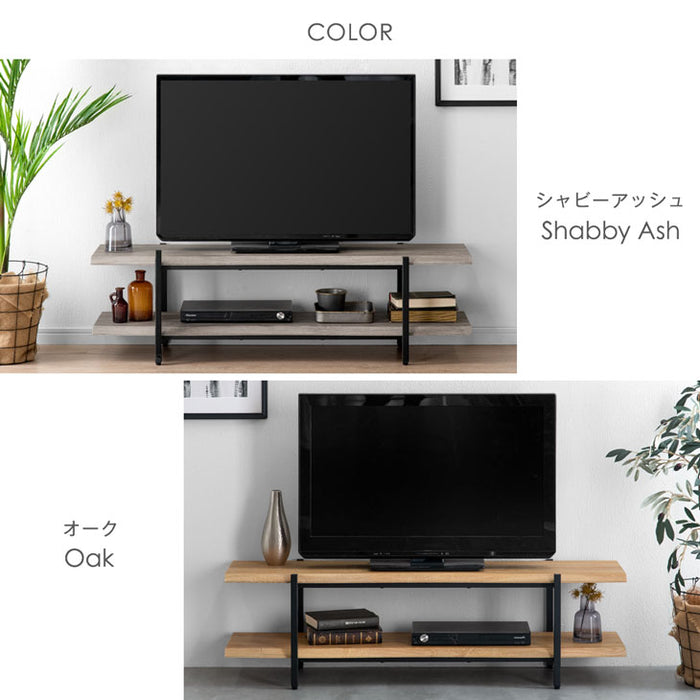 テレビ台 幅120cm 薄型 脚付き 収納棚 木製〔72600045〕