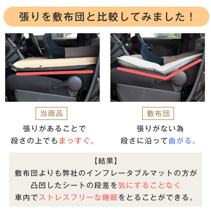 3way 車中泊マット 幅60cm キャンプマット 撥水 キャンプ マット