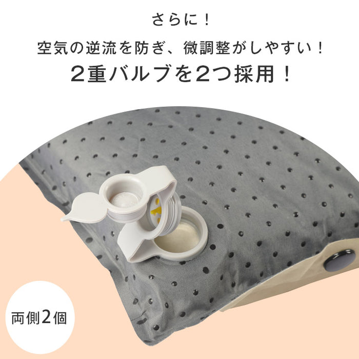 車中泊マット 幅65cm 高反発 自動膨張 連結 インフレータブルマット インフレーターマット キャンプマット クッション 折りたたみ〔74100057〕