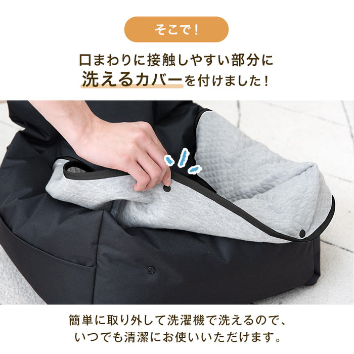 ［Mサイズ］ドライブベッド 洗える カバー 助手席 取り付け あごのせ 撥水 ペットベッド 犬用ベッド〔74100081〕