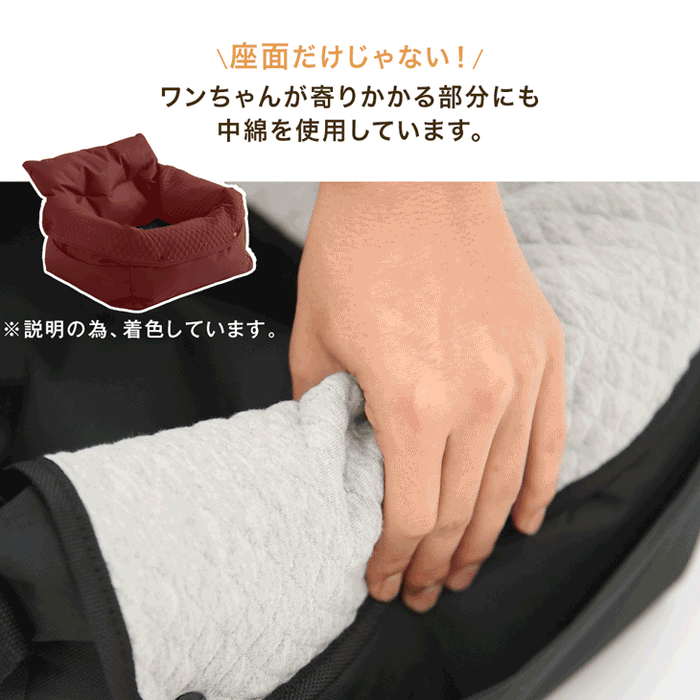 ［Lサイズ］ドライブベッド 洗える カバー 助手席 取り付け あごのせ 撥水 ペットベッド 犬用ベッド〔74100082〕