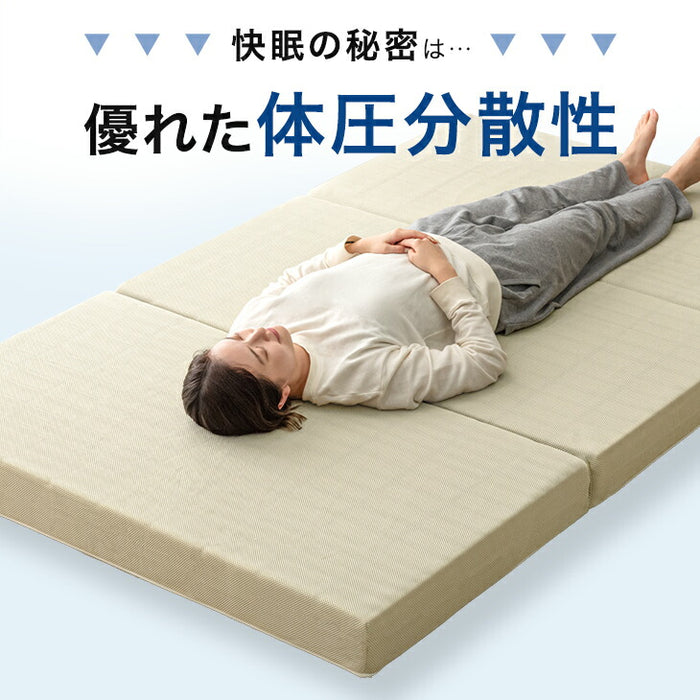 ［ダブル］ライト付きベッド 高反発マットレス付き 宮付きベッド 2口コンセント【超大型商品】〔74800103〕