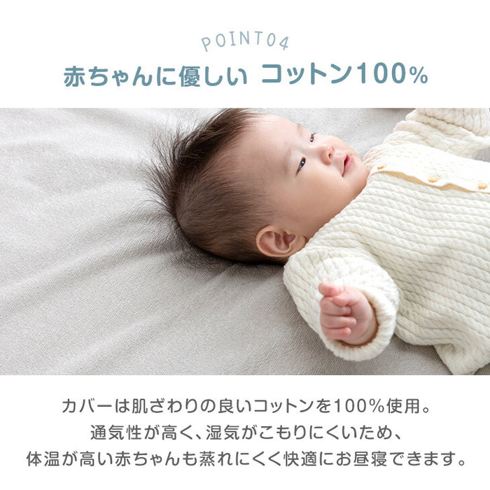 【新発売記念プライス】全部洗える！ 寝返りマット 120×160 防水 収納バッグ ベビーマット プレイマット お昼寝マット〔80101146〕