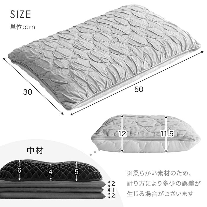 もはや、エアコン。さらひや 枕 持続冷感 洗える ウレタン 柔らかい ピロー 高さ調整 プレゼント 母の日〔80101155〕
